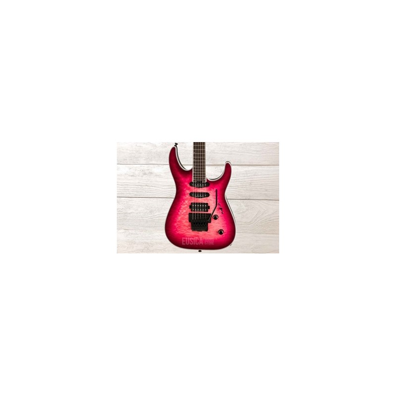 Jackson Pro Plus Series Soloist SLA3Q, Fuschia Burst, Guitarra Eléctrica