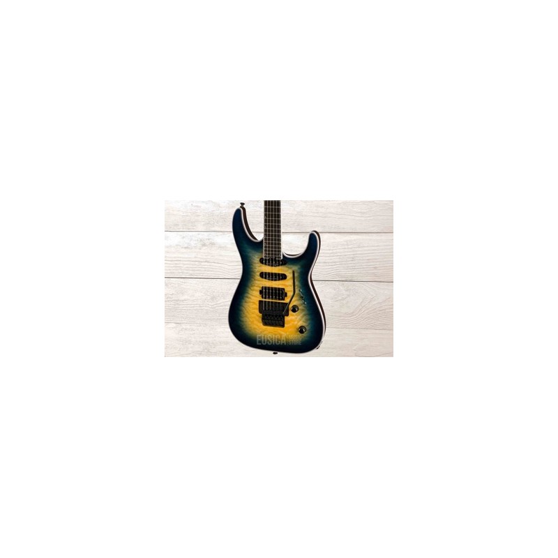 Jackson Pro Plus Series Soloist SLA3Q, Amber Blue Burst, Guitarra Eléctrica