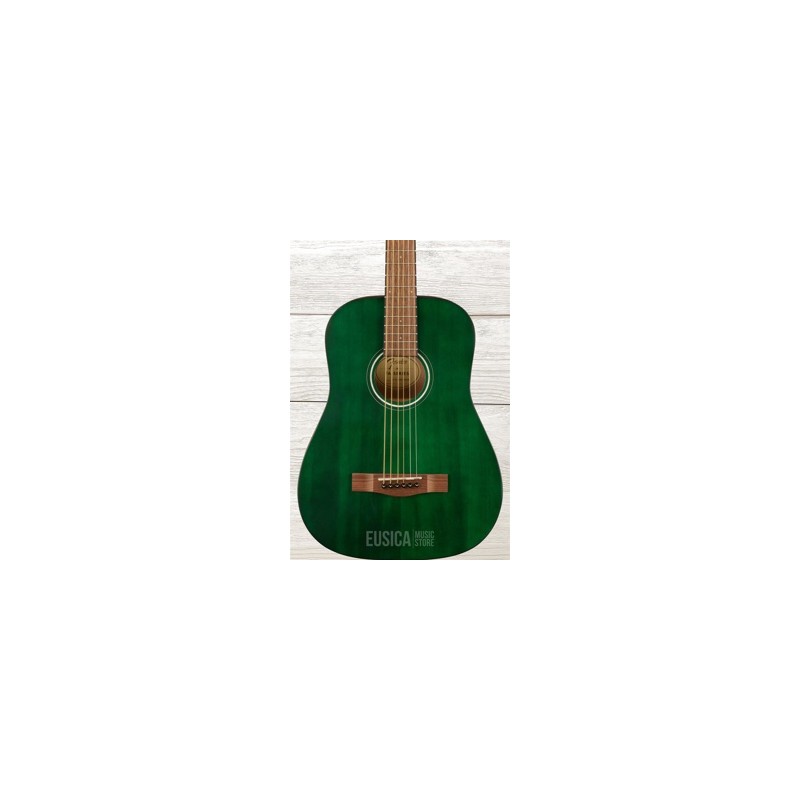 Fender FA-15 escala 3/4, Green, Guitarra Acústica con Gig Bag