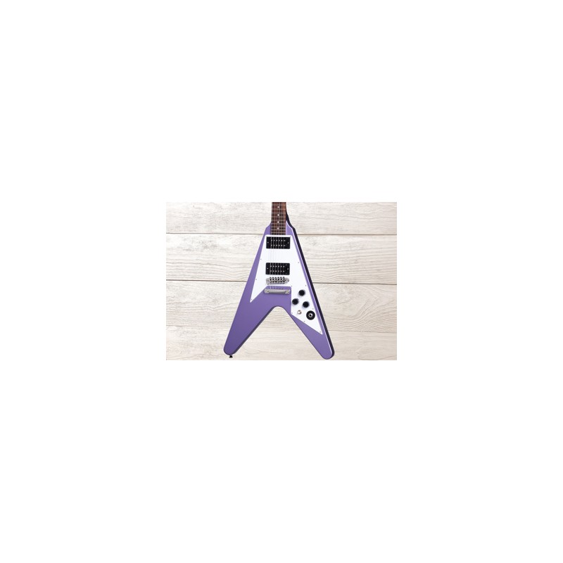 Epiphone Kirk Hammett 1979 Flying V, Purple Metallic, Guitarra Eléctrica