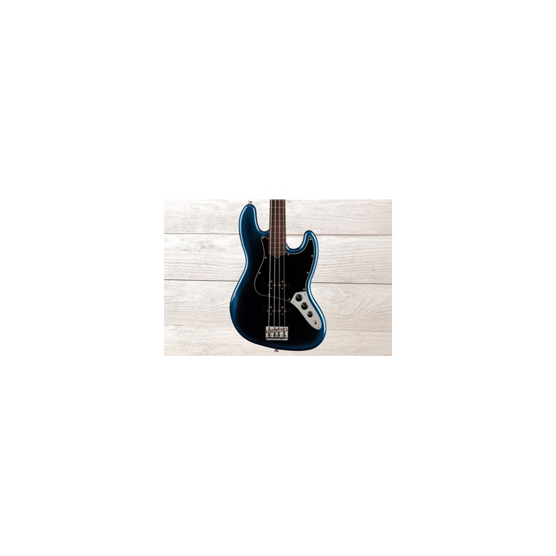 Fender American Professional II Jazz Bass Fretless, Dark Night, Bajo eléctrico con Case
