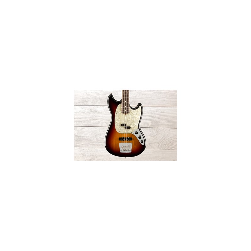 Fender American Performer Mustang Bass, 3-Color Sunburst, Bajo Eléctrico