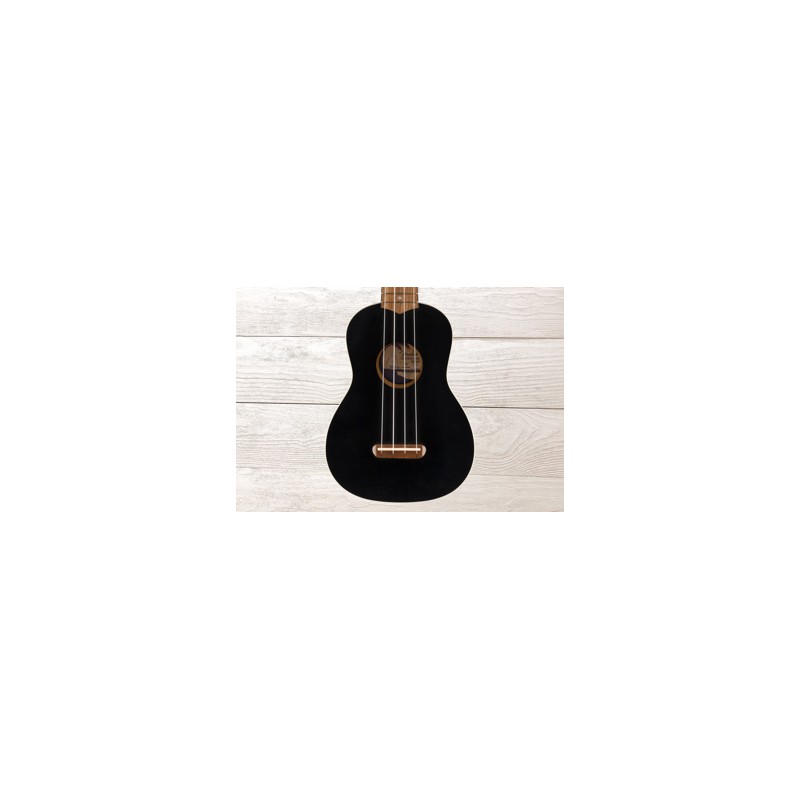 Fender Venice Soprano, Negro, Ukulele