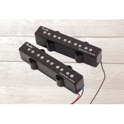 Fender, Set de 2 Pastillas Ultra Noiseless, Jazz Bass V, Black